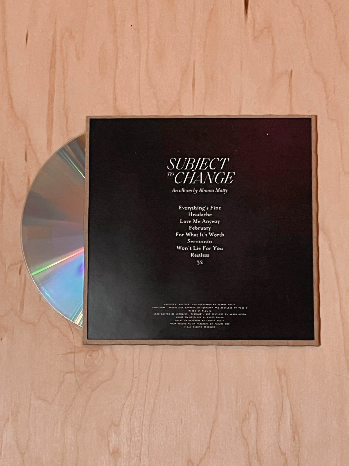 Subject to Change CD